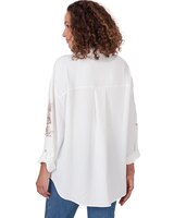 Ruby Rd® Tropical Splash Woven Solid Crepe Top thumbnail number 2