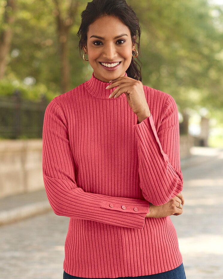 Madison Ribbed Mockneck Sweater image number 1