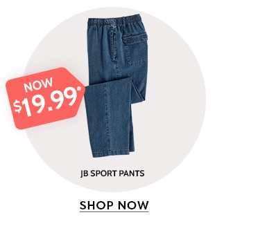 now $19.99 jb sports pants shop now