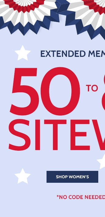 extended memorial day sale! 50 to 80% off* sitewide styles as low as $6.99 shop women's best prices of the season*no code needed | prices as marked