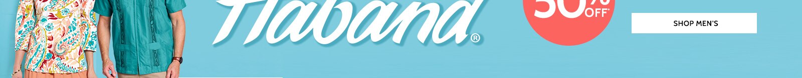 haband 50% off shop men's