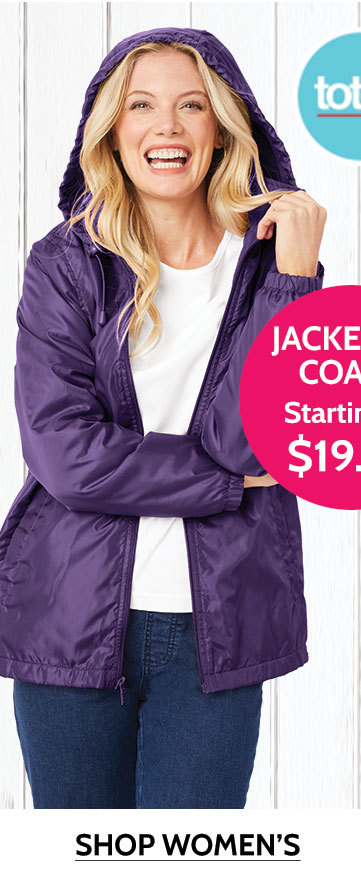 totes jackets & coats starting at $19.99 shop women's