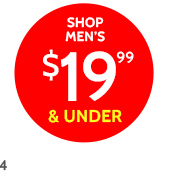 shop men's $19.99 & under *prices as marked | online only | ends 4/18/24