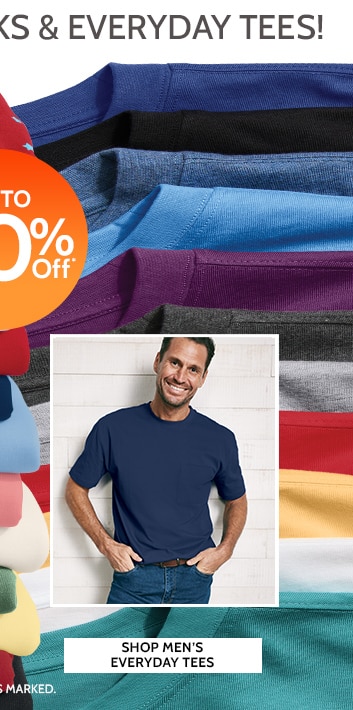 everyday tees up to 80% off* shop men's everyday tees * prices as marked