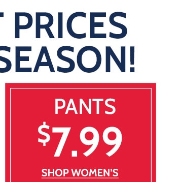 pants $7.99 shop women's