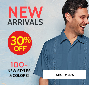 New Arrivals 100+ new styles & colors 30% off Shop Men's