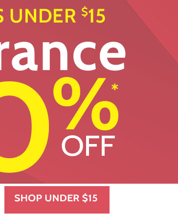 200 items under $15 Clearance up to 70% off* *prices as marked. all sales final. clearance items (price ending in $.97) cannot be returned or exchanged. shop under $15