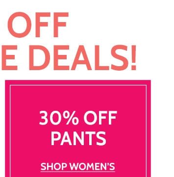 30% off pants shop women's