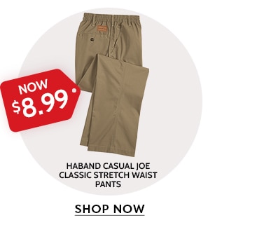 now $8.99 haband casual joe classic stretch waist pants shop now