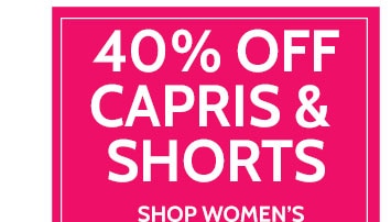 40% off capris & shorts shop women's