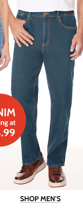 denim starting at $14.99 shop men's