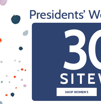 president's weekend sale 30% off* sitewide shop women's plus $5 flat rate shipping with promo code: B4MQB | Online only ends 2/20/24