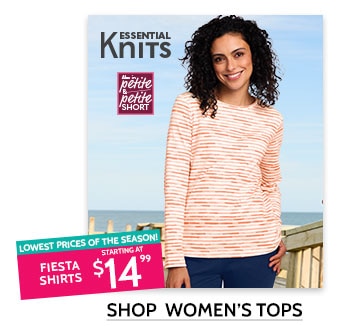 Essential knits - lowest prices of the season! Essential knit long-sleeve tee starting at $9.99. Shop women's tops