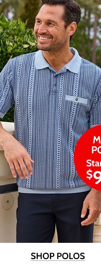 men's polos starting at $9.99 shop polos