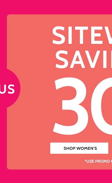 sitewide savings! 30% off* shopwomen's *use promo code: B5QDC