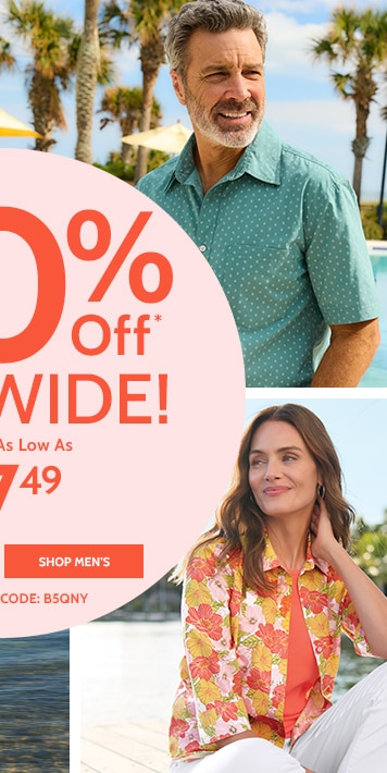 50% off* sitewide! styles as low as $7.49 shop men's use promo code: B5qny