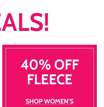 40% off fleece shop women's