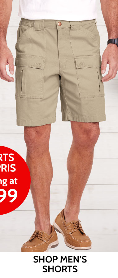 shorts & capris starting at $8.99 shop men's shorts