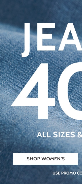 jeans 40% off* all sizes & colors! shop women's use promo code: B5QGK also in petite and petite short jeans starting at $17.99 johnblairflex de