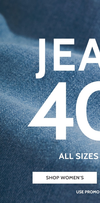 jeans 40% off* all sizes & colors! shop women's use promo code: B5QGK also in petite and petite short jeans starting at $17.99 johnblairflex de