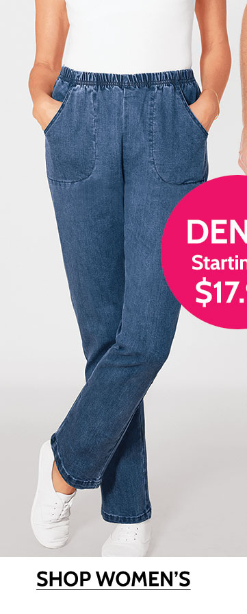 denim starting at $17.99 shop women's