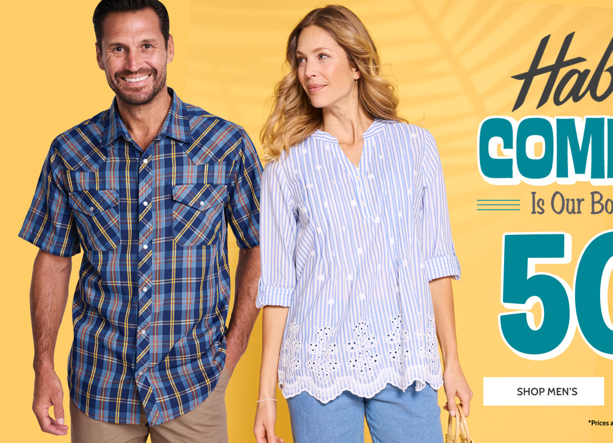 Haband Comfort is our Bottom Line! Styles as low as $9.99. Shop Men's