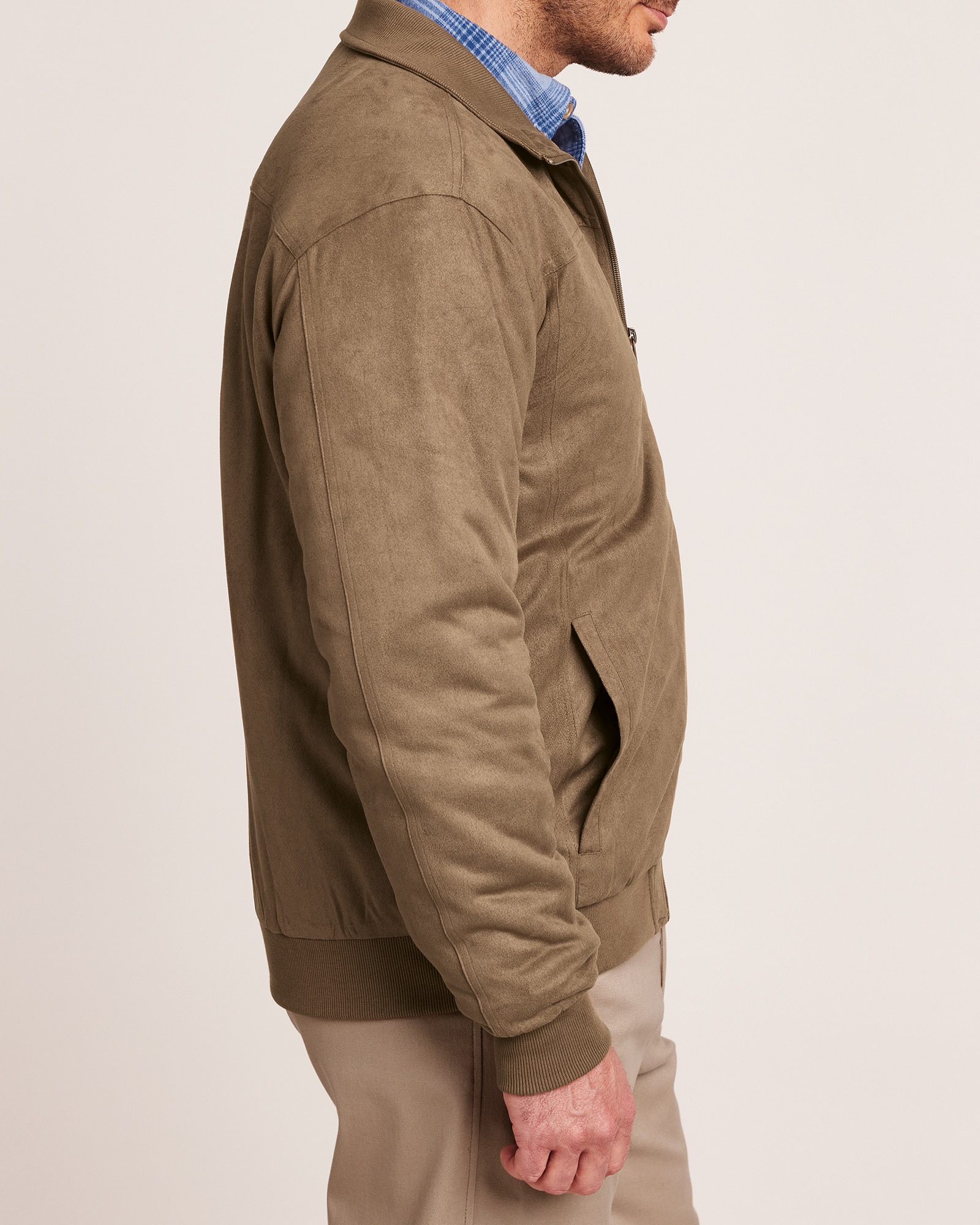 John Blair Microsuede Bomber Jacket image number 2