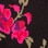 Graphic Floral Narrow V-Neck Sweater