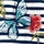 Alfred Dunner® Free Spirit Striped Embroidered Top